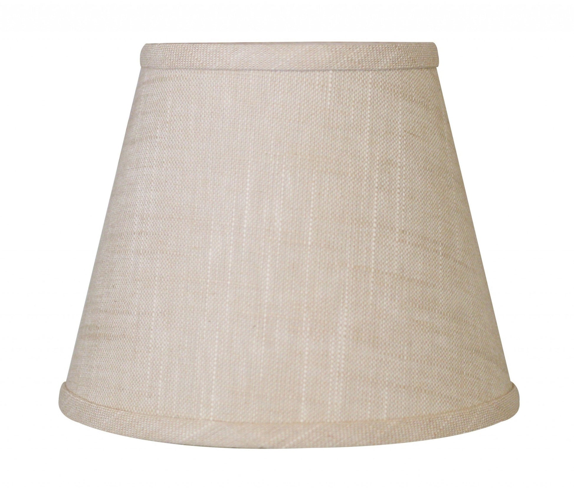 HomeRoots 10" Hardback Empire Linen Lampshade in Light Wheat Finish
