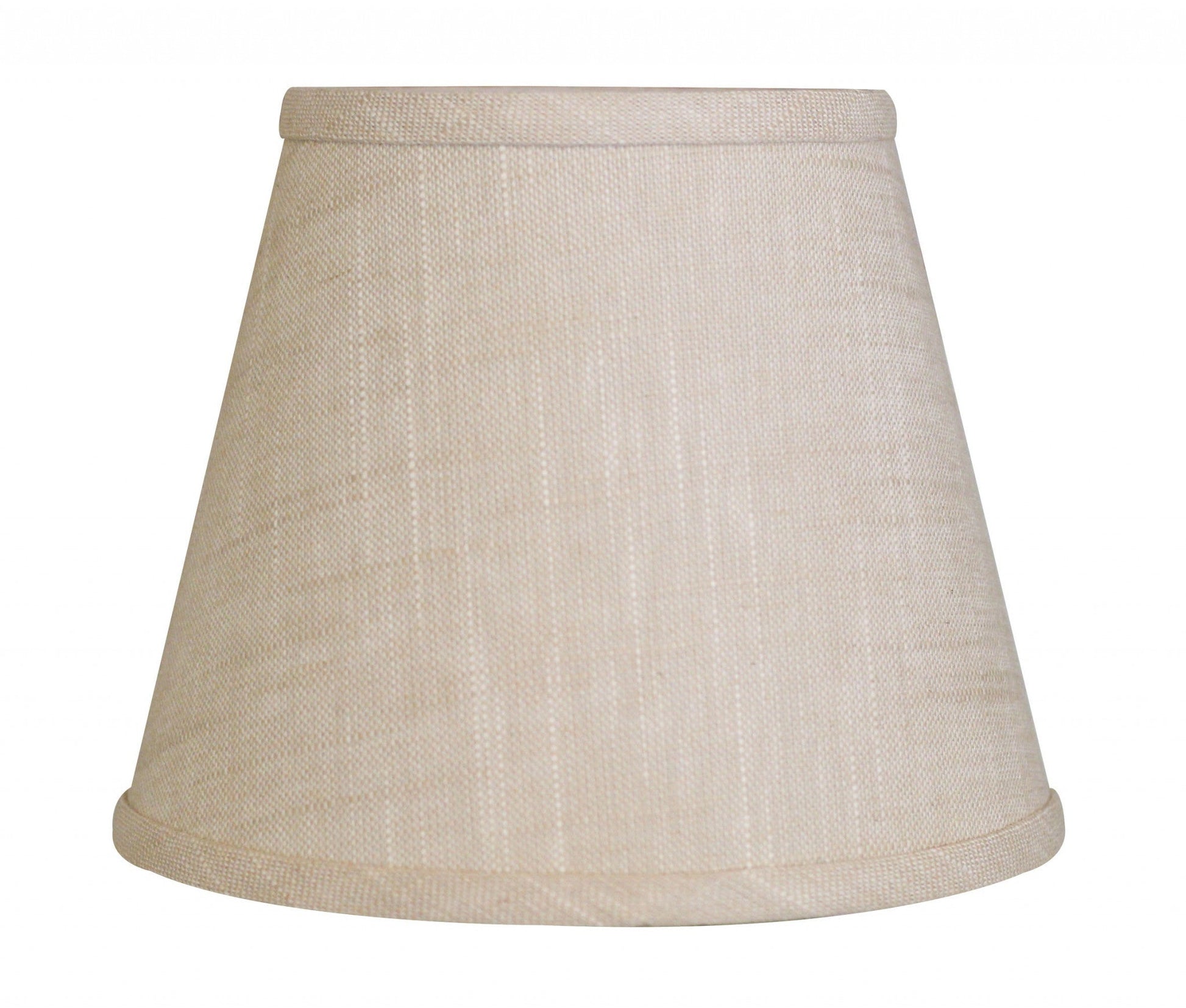 HomeRoots 10" Hardback Empire Linen Lampshade in Light Wheat Finish