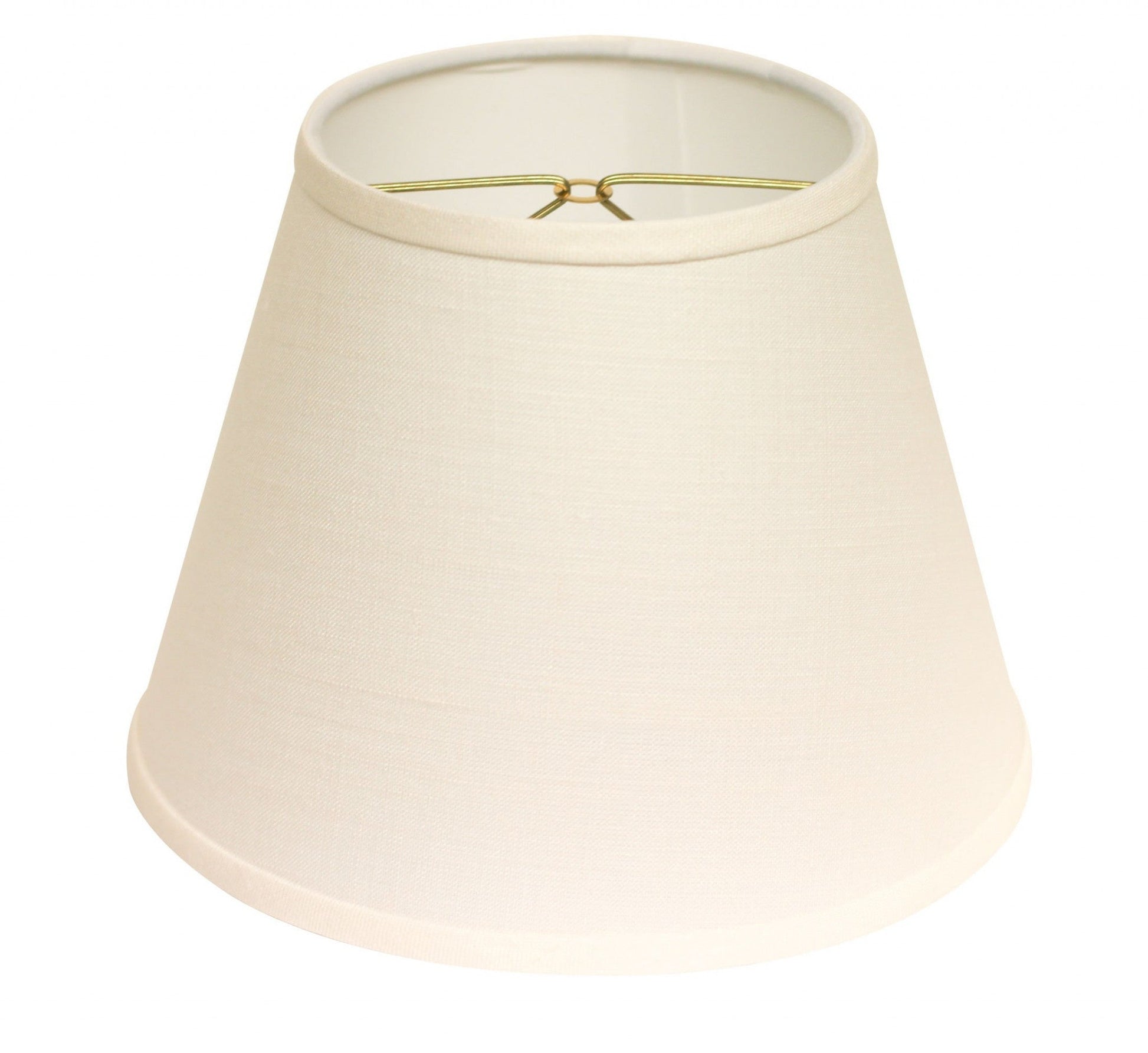 HomeRoots 10" Hardback Empire Linen Lampshade in White Finish