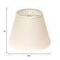 HomeRoots 10" Hardback Empire Linen Lampshade in White Finish