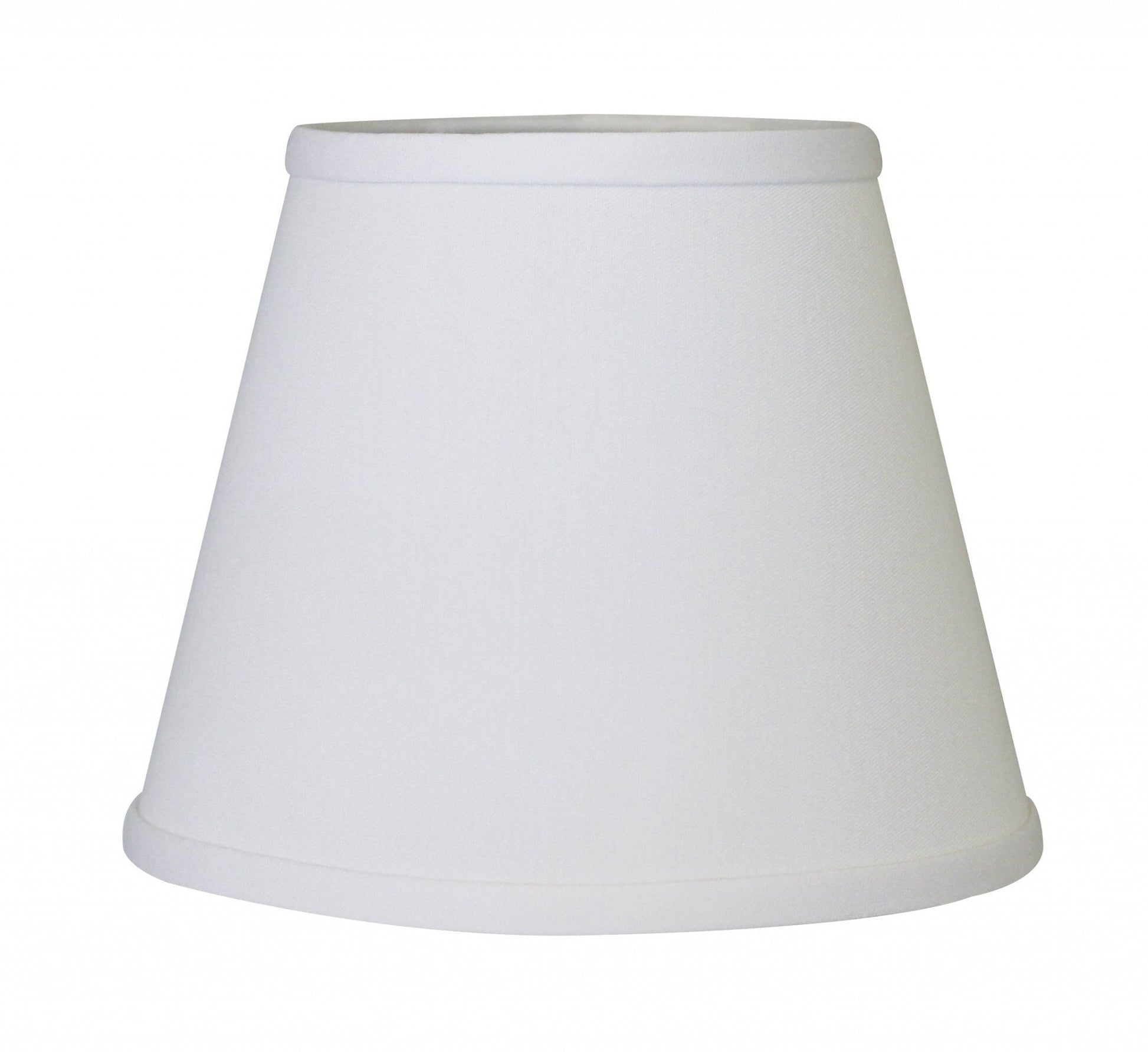 HomeRoots 10" Hardback Empire No Slub Lampshade in White Finish