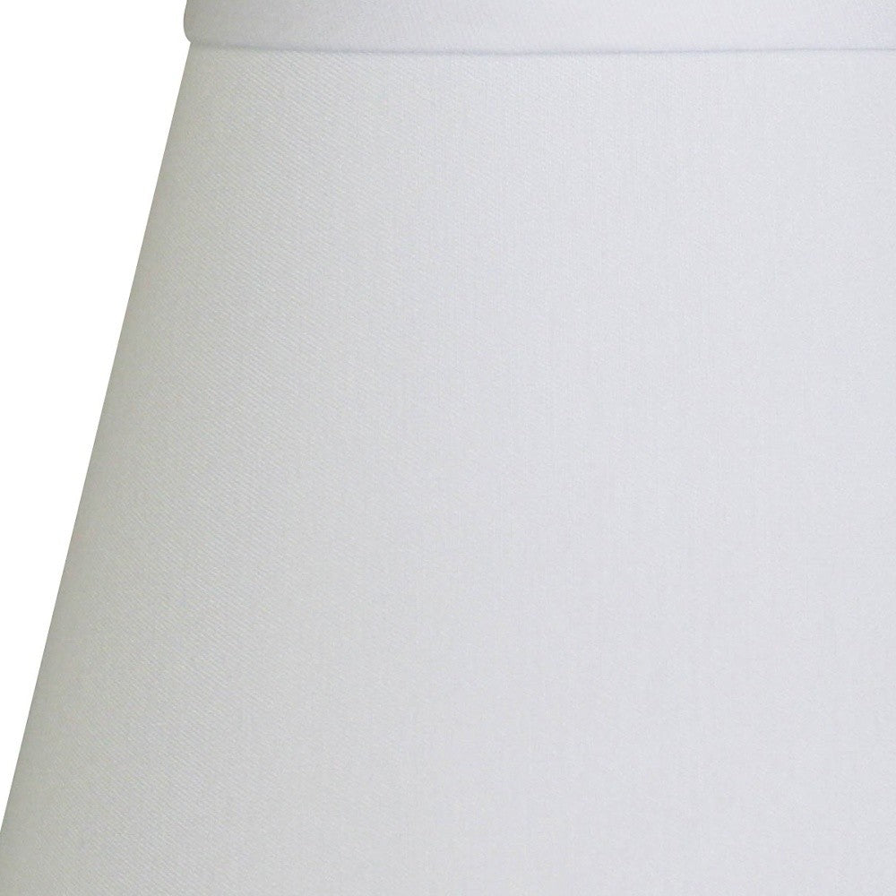 HomeRoots 10" Hardback Empire No Slub Lampshade in White Finish