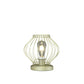 HomeRoots 10” Industrial Metal Open Cage Table Lamp in Gold Finish