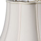 HomeRoots 10" Melon Scallop Paperback Shantung Lampshade in Cream Finish