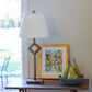 HomeRoots 10" Oval Side Pleat Paperback Shantung Lampshade in Ivory Finish