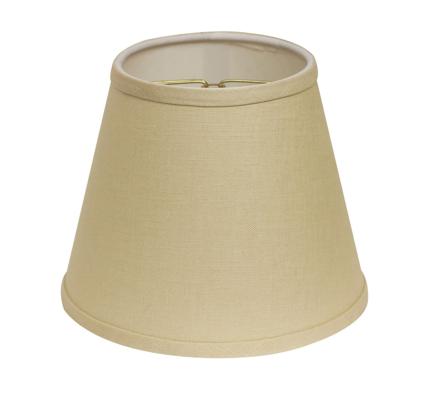 HomeRoots 10" Parchment Hardback Empire Linen Lampshade in Beige Finish
