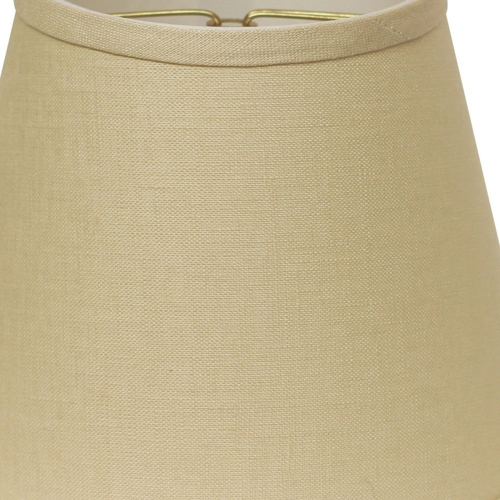 HomeRoots 10" Parchment Hardback Empire Linen Lampshade in Beige Finish