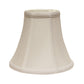 HomeRoots 10" Premium Bell No Slub Lampshade in Snow Finish
