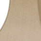 HomeRoots 10" Premium Square Bell Slanted Linen Lampshade in Dark Wheat Finish