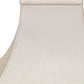 HomeRoots 10" Premium Square Bell Slanted Linen Lampshade in White Finish