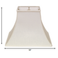 HomeRoots 10" Premium Square Bell Slanted Linen Lampshade in White Finish