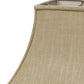 HomeRoots 10" Premium Square Bell Slanted Linen in Light Wheat Finish