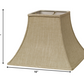HomeRoots 10" Premium Square Bell Slanted Linen in Light Wheat Finish
