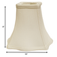 HomeRoots 10" Premium Square Monay Shantung Lampshade in White Finish