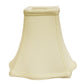 HomeRoots 10" Premium Square No Slub Lampshade in Ivory Finish