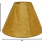 HomeRoots 10" Slanted Empire Crinkle Oil Paper Lampshade in Brown Finish