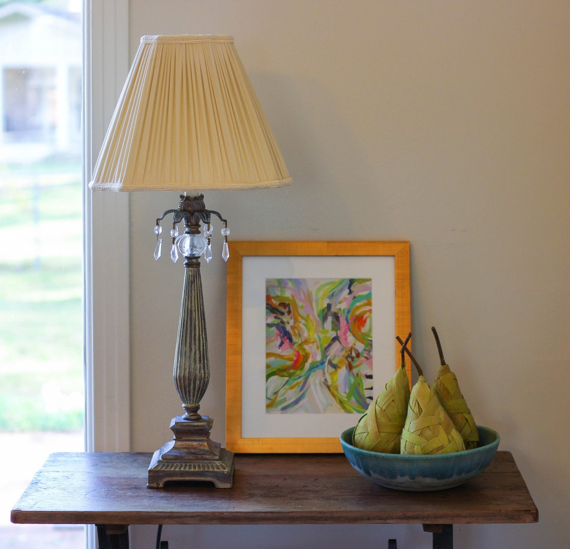 HomeRoots 10" Slanted Fancy Square Shantung Lampshade in Pearl Grey Finish