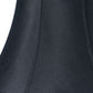 HomeRoots 10" Slanted Oval Paperback Shantung Lampshade in Black Finish With Bronze Lining