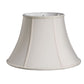 HomeRoots 10" Slanted Oval Paperback Shantung Lampshade in Cream Finish