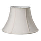 HomeRoots 10" Slanted Oval Paperback Shantung Lampshade in Cream Finish