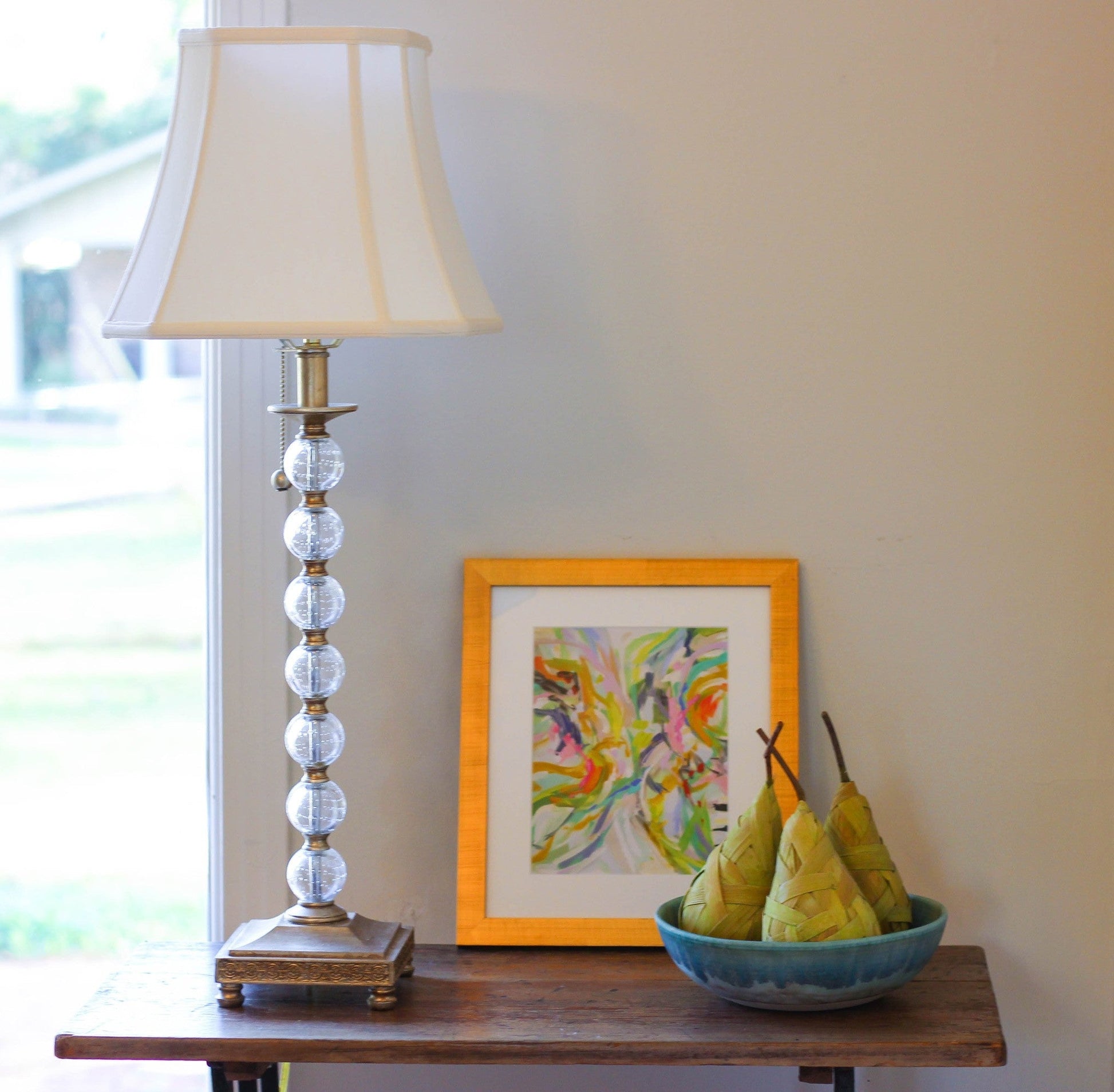 HomeRoots 10" Slanted Square Bell Monay Shantung Lampshade in White Finish