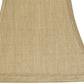 HomeRoots 10" Square Bell No Slub Lampshade in Pale Brown Finish