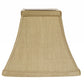 HomeRoots 10" Square Bell No Slub Lampshade in Pale Brown Finish