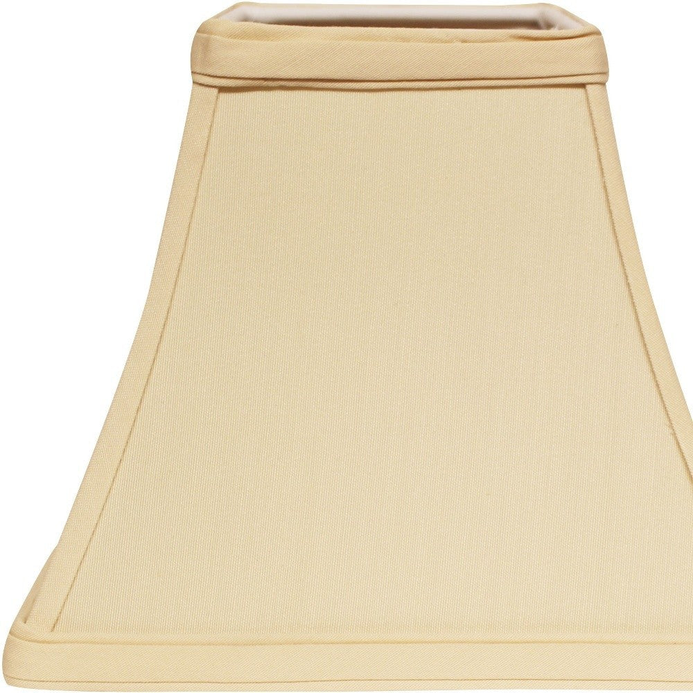 HomeRoots 10" Square Bell No Slub Lampshade in Slate Grey Finish