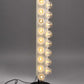 HomeRoots 10" x 42.5" Aluminum Floor Lamp in White Finish