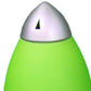 HomeRoots 11" Rocket Shaped Table Lamp With Green and Silver Finish
