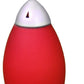 HomeRoots 11" Rocket Shaped Table Lamp With Red and Silver Finish