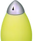 HomeRoots 11" Rocket Shaped Table Lamp in Yellow and Silver Finish