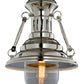 HomeRoots 11.5" x 11.5" x 54" Industrial Pendant Lamp in White Finish