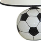 HomeRoots 12" Ceramic Soccer Shaped Table Lamp With White Shade