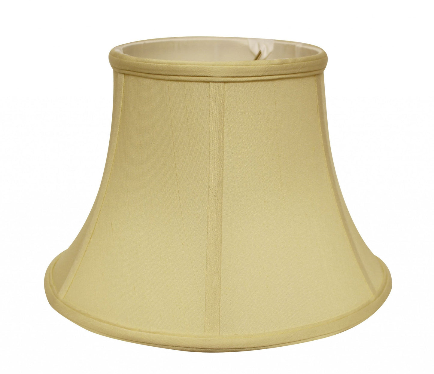 HomeRoots 12" Drum Monay Shantung Lampshade in Antique White Finish