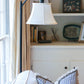 HomeRoots 12" Drum Monay Shantung Lampshade in White Finish