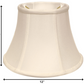 HomeRoots 12" Drum Monay Shantung Lampshade in White Finish