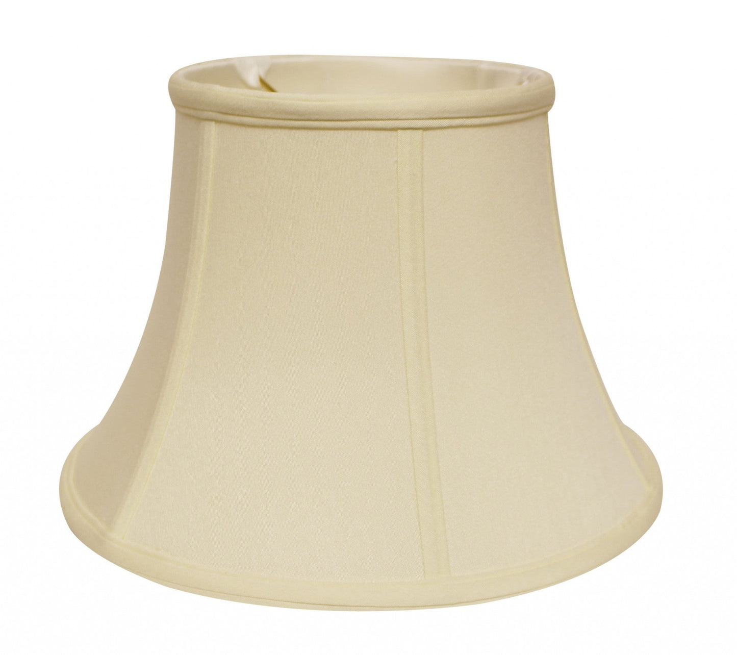 HomeRoots 12" Drum No Slub Lampshade in Ivory Finish