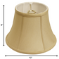 HomeRoots 12" Drum No Slub Lampshade in Pale Brown Finish