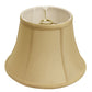 HomeRoots 12" Drum No Slub Lampshade in Pale Brown Finish