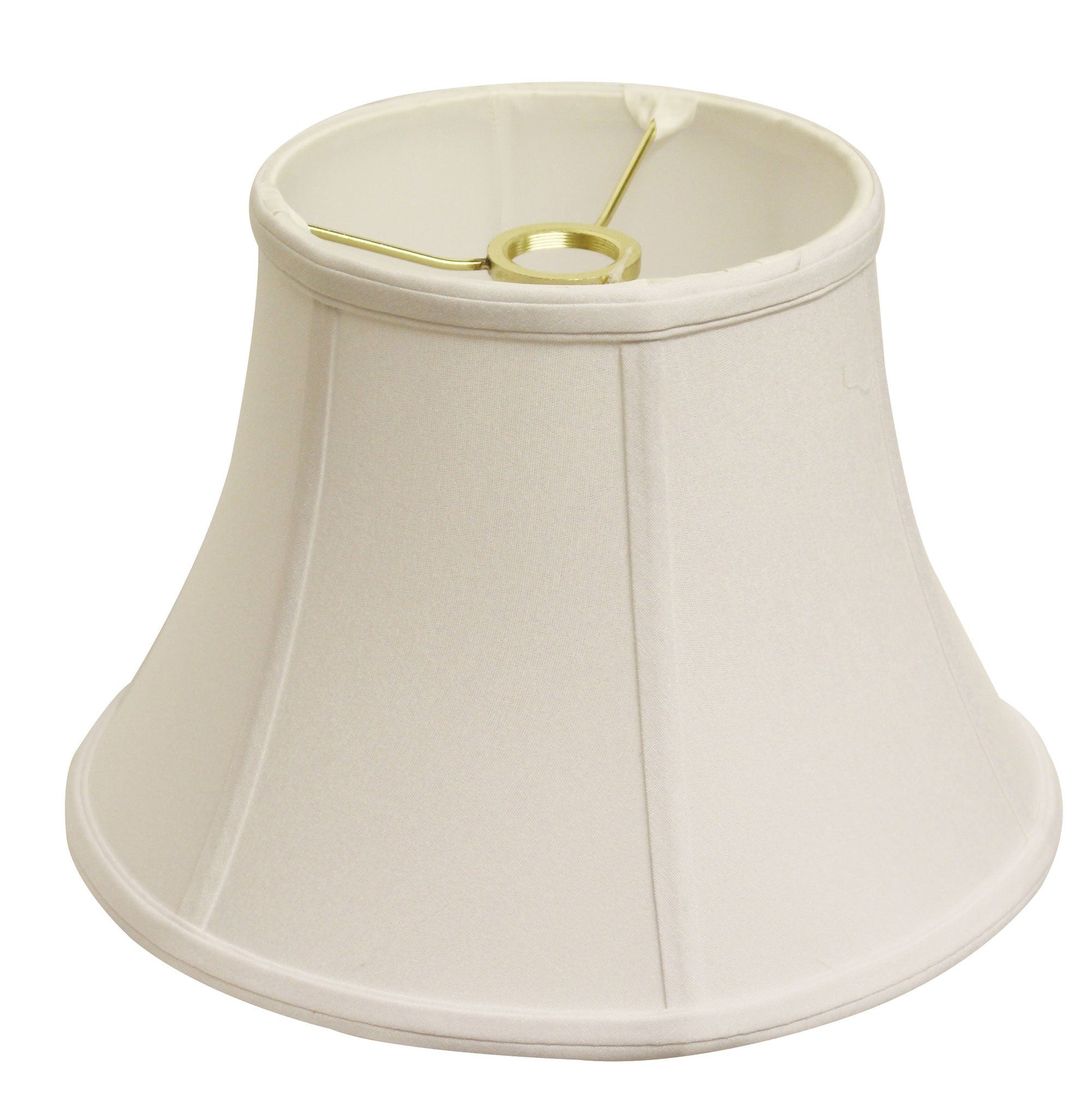 HomeRoots 12" Drum No Slub Lampshade in Snow Finish