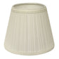 HomeRoots 12" Empire Hardback Slanted Broadcloth Lampshade UF in White Finish