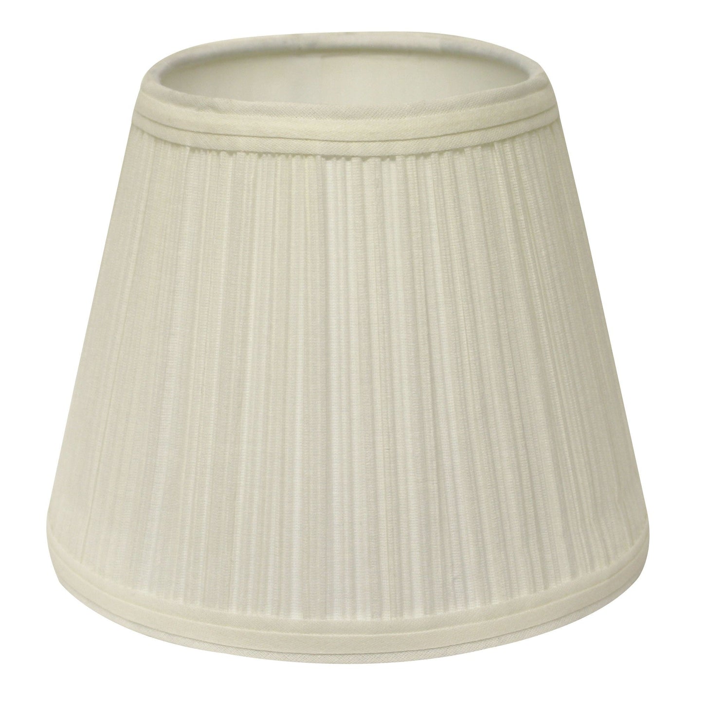 HomeRoots 12" Empire Hardback Slanted Broadcloth Lampshade UF in White Finish