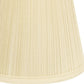HomeRoots 12" Empire Hardback Slanted Broadcloth Lampshade in Ivory Finish