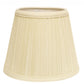 HomeRoots 12" Empire Hardback Slanted Broadcloth Lampshade in Ivory Finish