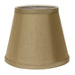 HomeRoots 12" Empire Hardback Slanted No Slub Lampshade in Pale Brown Finish