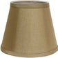 HomeRoots 12" Empire Hardback Slanted No Slub Lampshade in Pale Brown Finish