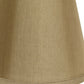 HomeRoots 12" Empire Hardback Slanted No Slub Lampshade in Pale Brown Finish