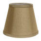 HomeRoots 12" Empire Hardback Slanted No Slub Lampshade in Pale Brown Finish