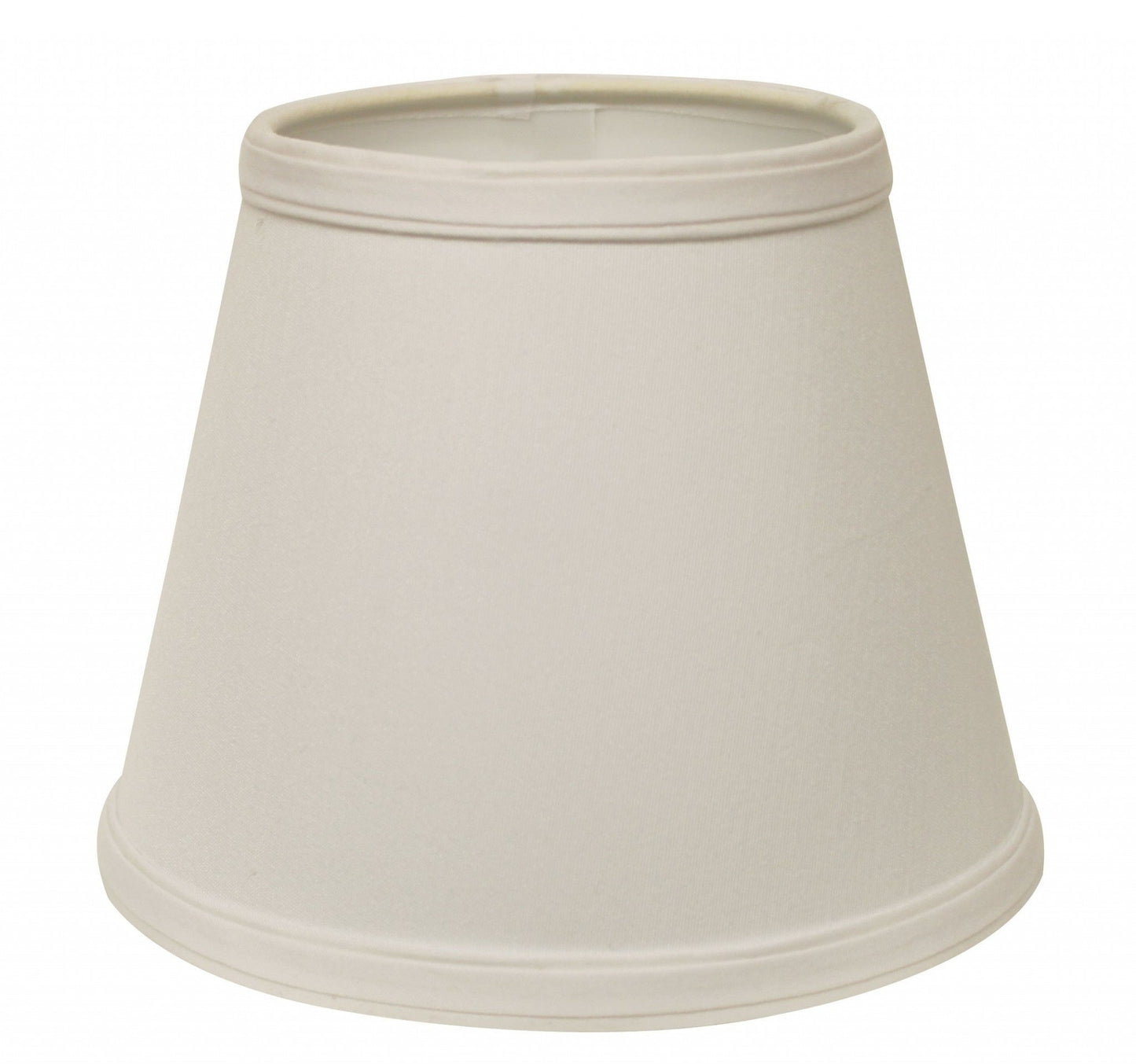 HomeRoots 12" Empire Hardback Slanted No Slub Lampshade in White Finish
